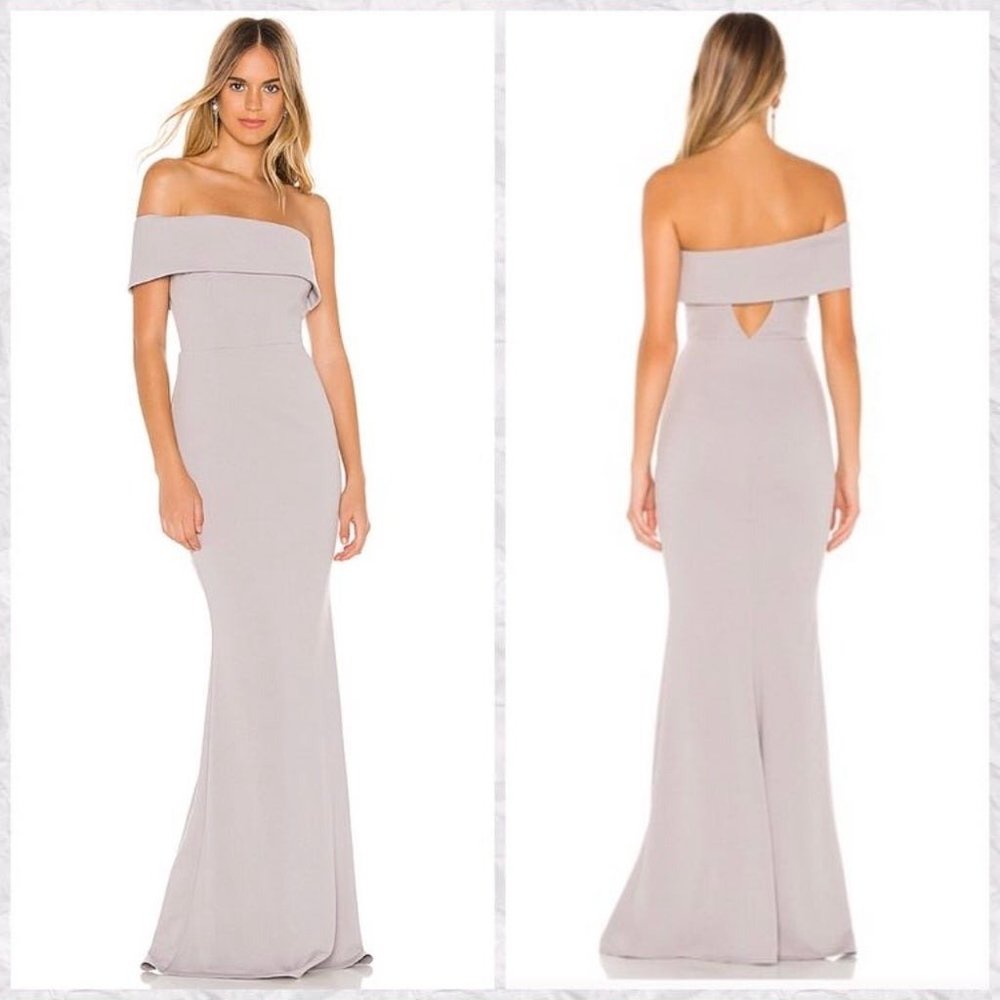 Katie May Titan Gown in Dove Gray - Size 6